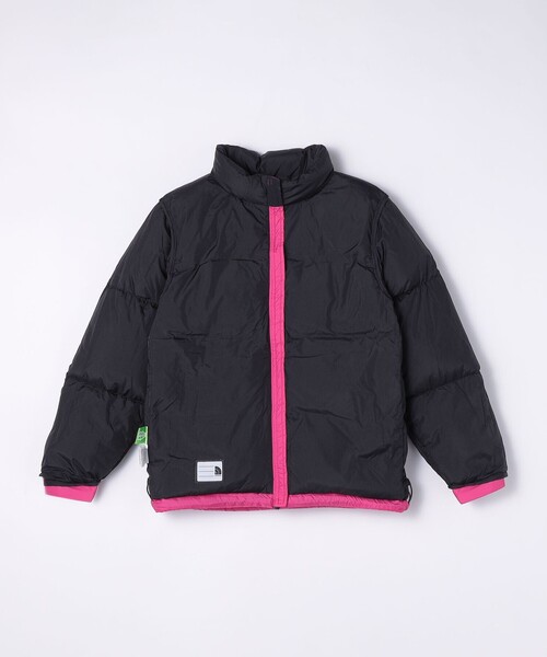 THE NORTH FACE(ザノースフェイス)の「THE NORTH FACE: ヌプシ ダウン ジャケット<KIDS>(その他アウター・キッズ・ピンク/ブラック・150/130)」の4枚目の写真
