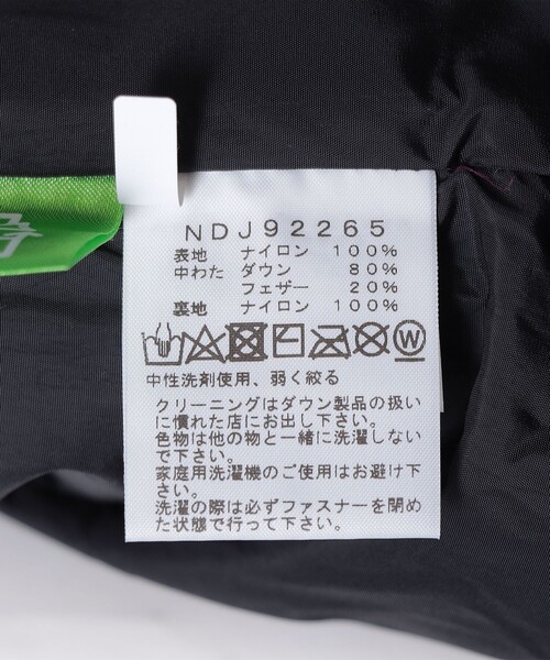 THE NORTH FACE(ザノースフェイス)の「THE NORTH FACE: ヌプシ ダウン ジャケット<KIDS>(その他アウター・キッズ・ピンク/ブラック・150/130)」の12枚目の写真