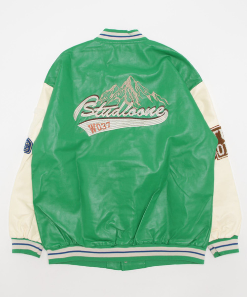 8(eight)(エイト)の「PUレザースタジャン(スタジャン・メンズ・ブラック/ブラウン/グリーン・MEDIUM/LARGE/X-LARGE/XX-LARGE)」の4枚目の写真