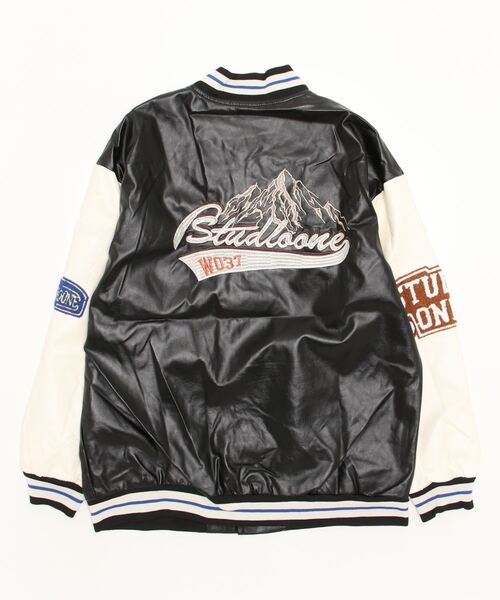 8(eight)(エイト)の「PUレザースタジャン(スタジャン・メンズ・ブラック/ブラウン/グリーン・MEDIUM/LARGE/X-LARGE/XX-LARGE)」の7枚目の写真