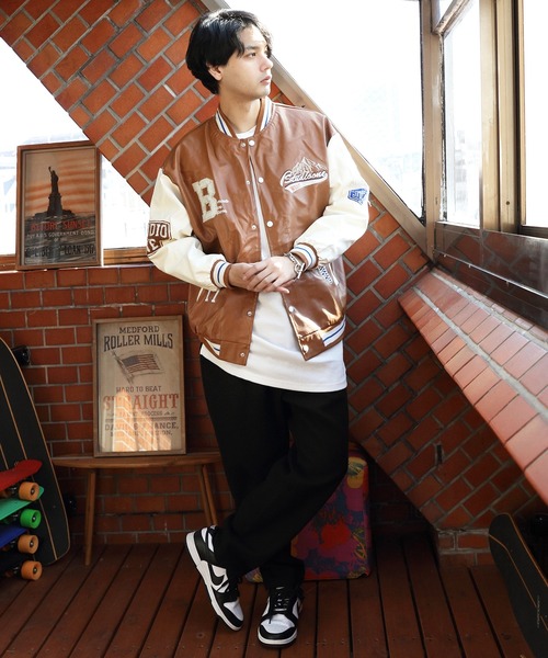 8(eight)(エイト)の「PUレザースタジャン(スタジャン・メンズ・ブラック/ブラウン/グリーン・MEDIUM/LARGE/X-LARGE/XX-LARGE)」の16枚目の写真