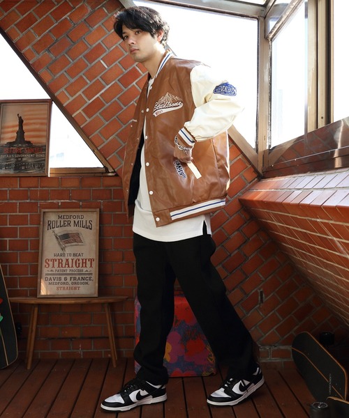 8(eight)(エイト)の「PUレザースタジャン(スタジャン・メンズ・ブラック/ブラウン/グリーン・MEDIUM/LARGE/X-LARGE/XX-LARGE)」の19枚目の写真