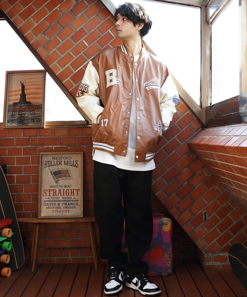 8(eight)(エイト)の「PUレザースタジャン(スタジャン・メンズ・ブラック/ブラウン/グリーン・MEDIUM/LARGE/X-LARGE/XX-LARGE)」の22枚目の写真