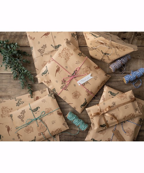 Jubilee（ジュビリー）の「クラフトペーパー ウィリアムモリス柄 大きめ包装紙セット 20枚入り（ラッピングキット・メンズ・A・21cm）」の5枚目の写真