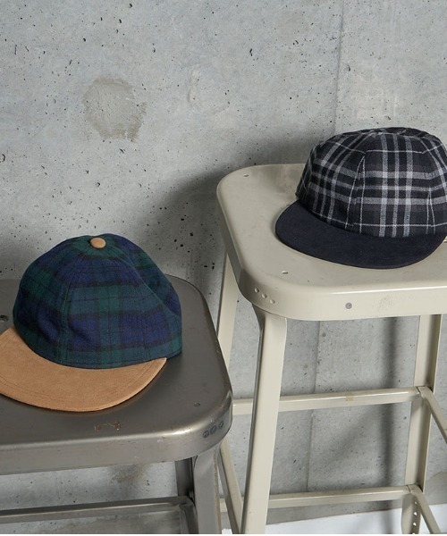 JACKSON MATISSE(ジャクソンマティス)の「【JACKSON MATISSE/ジャクソンマティス】Plaid ICON Cap(キャップ・メンズ・ブラック系その他/グリーン系その他・FREE)」の5枚目の写真
