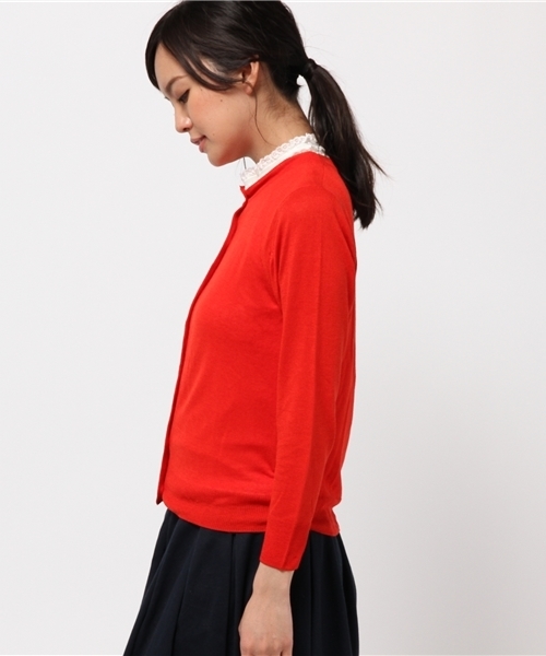 B:MING by BEAMS（ビーミングバイビームス）の「ビーミング by ビームス / 接触冷感カーディガン（カーディガン/ボレロ・レディース・ホワイト/ベージュ/レッド/ネイビー・ONE SIZE）」の7枚目の写真