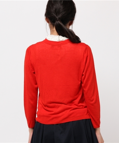 B:MING by BEAMS（ビーミングバイビームス）の「ビーミング by ビームス / 接触冷感カーディガン（カーディガン/ボレロ・レディース・ホワイト/ベージュ/レッド/ネイビー・ONE SIZE）」の8枚目の写真