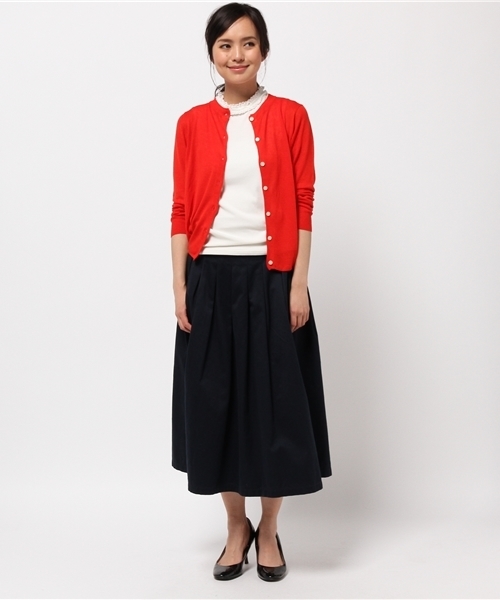 B:MING by BEAMS（ビーミングバイビームス）の「ビーミング by ビームス / 接触冷感カーディガン（カーディガン/ボレロ・レディース・ホワイト/ベージュ/レッド/ネイビー・ONE SIZE）」の9枚目の写真