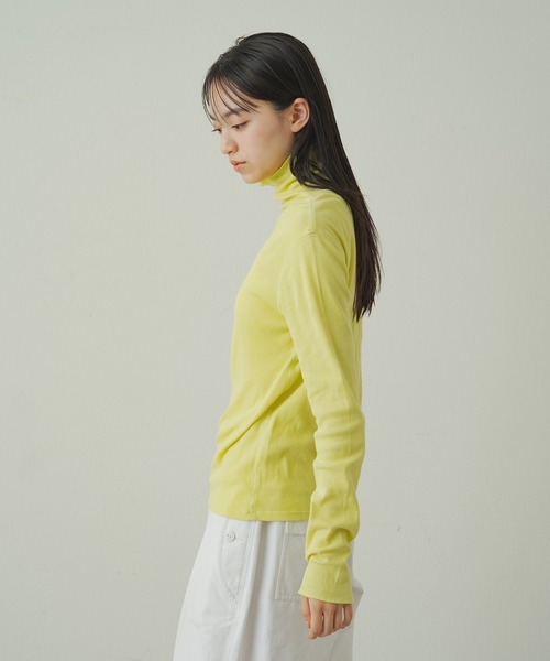 earthy（アーシー）の「earthy_オーガニックコットンテレコタートル（Tシャツ/カットソー・レディース・ブラック/ブルー/ホワイト/イエロー・FREE）」の6枚目の写真