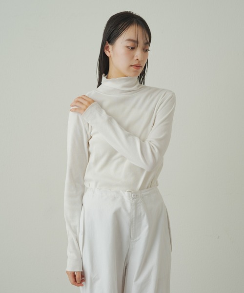 earthy（アーシー）の「earthy_オーガニックコットンテレコタートル（Tシャツ/カットソー・レディース・ブラック/ブルー/ホワイト/イエロー・FREE）」の10枚目の写真