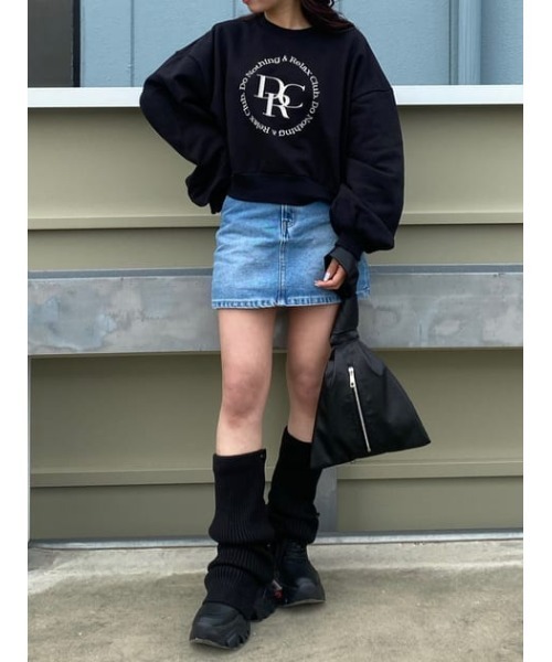 SLY（スライ）の「RYAN JW S/SK-C ライアン ジャストウエスト スカート デニムスカート 台形 セットアップ可能 ミニスカート（デニムスカート・レディース・ライトブルー・2/1/0）」の15枚目の写真