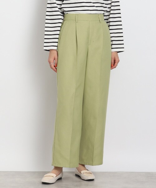 DRESKIP（ドレスキップ）の「◆サラりとした通気性！ワイドパンツ（その他パンツ・レディース・ブラック/ホワイト系4/黄緑系・02/03/04）」の12枚目の写真