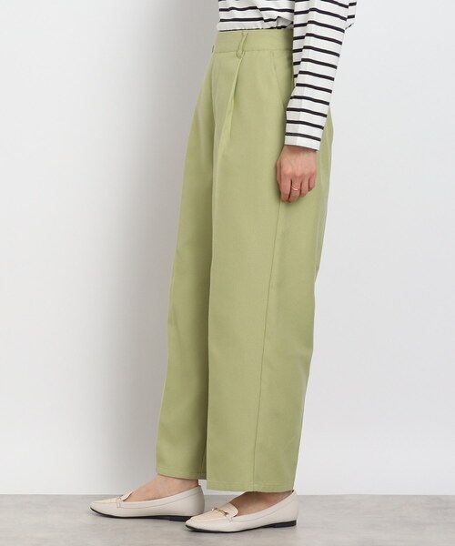 DRESKIP（ドレスキップ）の「◆サラりとした通気性！ワイドパンツ（その他パンツ・レディース・ブラック/ホワイト系4/黄緑系・02/03/04）」の13枚目の写真