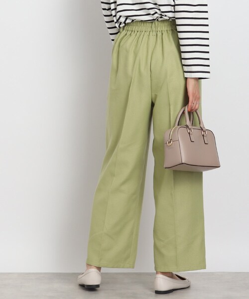 DRESKIP（ドレスキップ）の「◆サラりとした通気性！ワイドパンツ（その他パンツ・レディース・ブラック/ホワイト系4/黄緑系・02/03/04）」の7枚目の写真