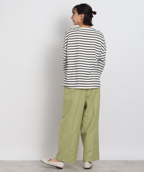 DRESKIP（ドレスキップ）の「◆サラりとした通気性！ワイドパンツ（その他パンツ・レディース・ブラック/ホワイト系4/黄緑系・02/03/04）」の9枚目の写真