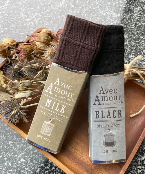 COMME CA ISM（コムサイズム）の「【オンラインストア限定】板チョコ風 アンクルソックス（ソックス/靴下・メンズ・ブラック/ダークブラウン・FREE）」の3枚目の写真