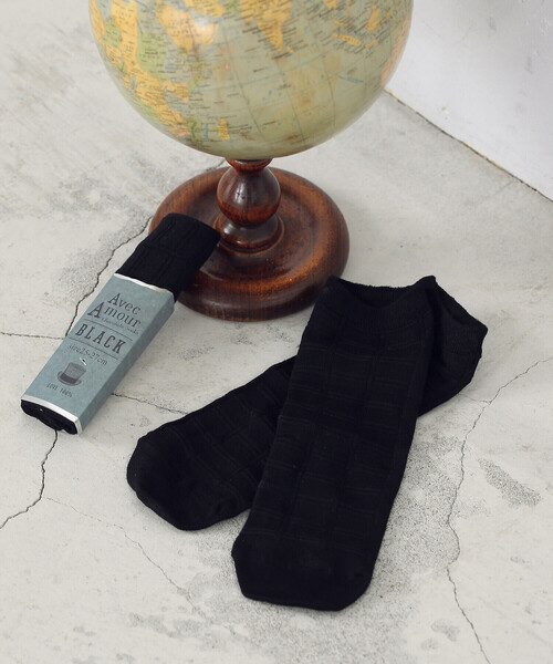 COMME CA ISM（コムサイズム）の「【オンラインストア限定】板チョコ風 アンクルソックス（ソックス/靴下・メンズ・ブラック/ダークブラウン・FREE）」の15枚目の写真