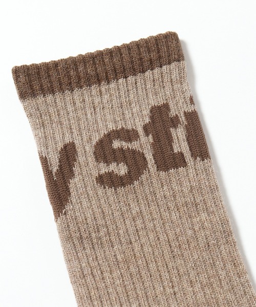 STUSSY（ステューシー）の「STUSSY/ステューシー Logo Jacquard Trail Socks 靴下（ソックス/靴下・メンズ・ブラウン・FREE）」の5枚目の写真