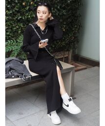 EVRIS | シャツニットロングワンピース(ワンピース)