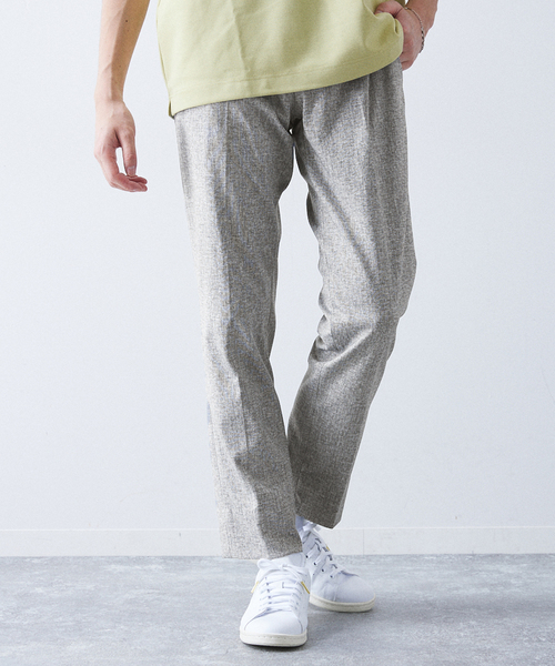 417 EDIFICE（フォーワンセブンエディフィス）の「ジャージーストレッチ スリムテーパードパンツ【セットアップ着用可】（スラックス・メンズ・グレー/その他9/ネイビー・SMALL/LARGE/MEDIUM）」の5枚目の写真