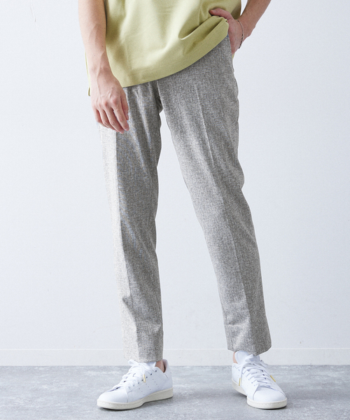 417 EDIFICE（フォーワンセブンエディフィス）の「ジャージーストレッチ スリムテーパードパンツ【セットアップ着用可】（スラックス・メンズ・グレー/その他9/ネイビー・SMALL/LARGE/MEDIUM）」の6枚目の写真