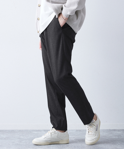 417 EDIFICE（フォーワンセブンエディフィス）の「ジャージーストレッチ スリムテーパードパンツ【セットアップ着用可】（スラックス・メンズ・グレー/その他9/ネイビー・SMALL/LARGE/MEDIUM）」の10枚目の写真