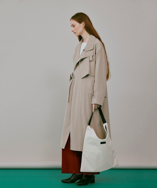 tk.TAKEO KIKUCHI（ティーケータケオキクチ）の「◆フロシキバッグ（ハンドバッグ・レディース・ブラック/ホワイト系5/ブラック系・00）」の7枚目の写真