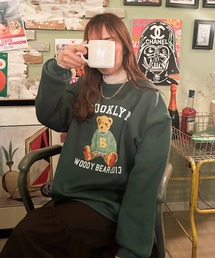 ベアープリントスウェット/【WEB/EC限定商品】