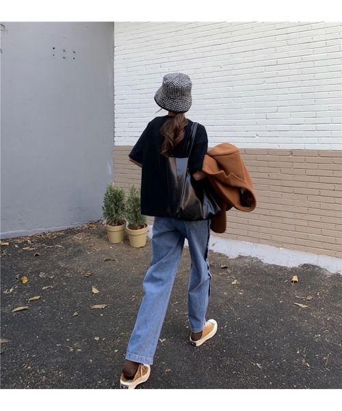 SpRay(スプレイ)の「フェイクサイドボタンデニムパンツ(デニムパンツ・レディース・ブラック/ブルー・LARGE/MEDIUM)」の15枚目の写真