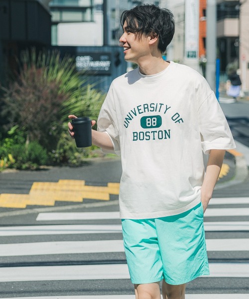 coca（coca）（コカ）の「メンズアソート柄Tシャツ（Tシャツ/カットソー・メンズ・ホワイト/ブラック/ベージュ/グレー・XL/M/L）」の6枚目の写真