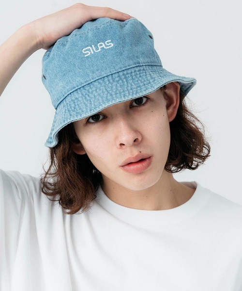 SILAS(サイラス)の「DENIM BUCKET HAT(ハット・メンズ・ライトインディゴブルー/ブラック・M/L)」の14枚目の写真