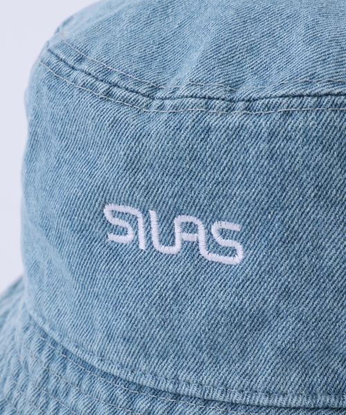 SILAS(サイラス)の「DENIM BUCKET HAT(ハット・メンズ・ライトインディゴブルー/ブラック・M/L)」の6枚目の写真