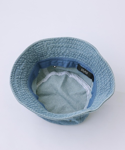 SILAS(サイラス)の「DENIM BUCKET HAT(ハット・メンズ・ライトインディゴブルー/ブラック・M/L)」の10枚目の写真