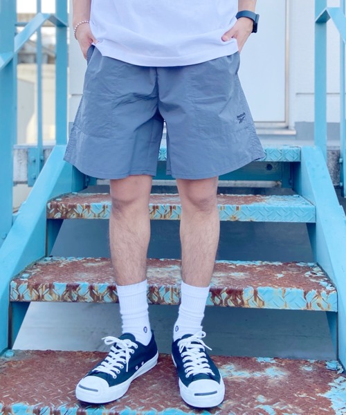 Reebok（リーボック）の「【ムラサキスポーツ限定】Reebok/リーボック 水陸両用 ショーツ/水着/トランクス/ボードショーツ UVカット 422708C（水着・メンズ・グリーン/グレー/ブラック/オレンジ・XL/L/M）」の5枚目の写真