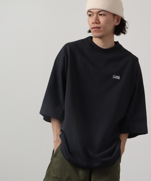 Sunny Smith(サニースミス)の「Sunnysmith 11.6ウルトラヘビーオンス Heavy Smith パームツリー刺繍Tシャツ 半袖(Tシャツ/カットソー・メンズ・チャコール/オフホワイト/レッド・F)」の22枚目の写真