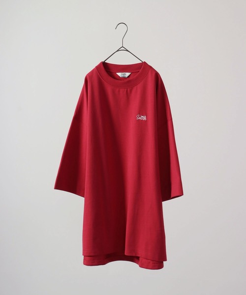 Sunny Smith(サニースミス)の「Sunnysmith 11.6ウルトラヘビーオンス Heavy Smith パームツリー刺繍Tシャツ 半袖(Tシャツ/カットソー・メンズ・チャコール/オフホワイト/レッド・F)」の19枚目の写真