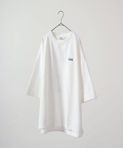 Sunny Smith(サニースミス)の「Sunnysmith 11.6ウルトラヘビーオンス Heavy Smith パームツリー刺繍Tシャツ 半袖(Tシャツ/カットソー・メンズ・チャコール/オフホワイト/レッド・F)」の17枚目の写真
