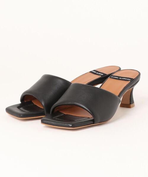 inter-chaussures（インターショシュール）の「【ANGEL ALARCON】スクエアトウミュールサンダル(D32302)（サンダル・レディース・ブラック/ラベンダー/ホワイト・37/38/36/35）」の3枚目の写真