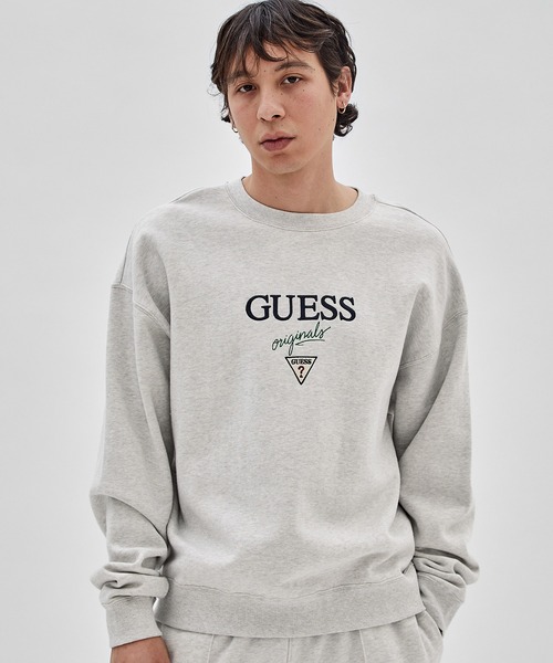 新品★ GUESS ゲス ロゴプリント スウェット★ プルオーバー トレーナー Sz.XXS　レディース 白　c58ta490 guess☆ゲス トレーナー Guess ゲス 1981 ロゴ スウェット 6色