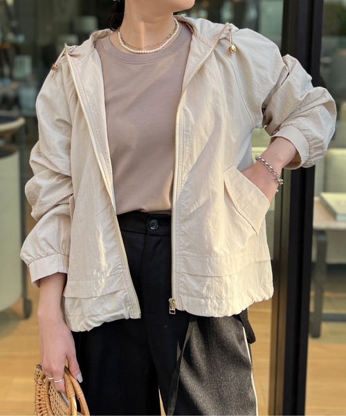 Chez toi（シェトワ）の「ギャザーネックマウンテンパーカー（ブルゾン