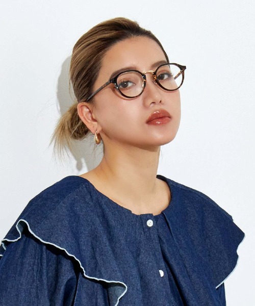 Settimissimo（セッティミッシモ）の「UVカットクラウンパントフレームダテメガネ（サングラス・レディース・ブラック/ブラウン・FREE）」の2枚目の写真