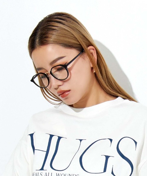 Settimissimo（セッティミッシモ）の「UVカットクラウンパントフレームダテメガネ（サングラス・レディース・ブラック/ブラウン・FREE）」の3枚目の写真