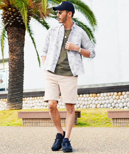 jiggys shop（ジギーズショップ）の「ストレッチ綿麻 7分袖 パナマリネンシャツ（シャツ/ブラウス・メンズ・ベージュ系その他/ブルー系その他/ホワイト系その他/グレー系その他/グレー系その他3/グレー系その他4/ブルー系その他2/ホワイト系その他2/ブルー系その他3/グレー系その他2・SMALL/MEDIUM/LARGE/X-LARGE）」の14枚目の写真