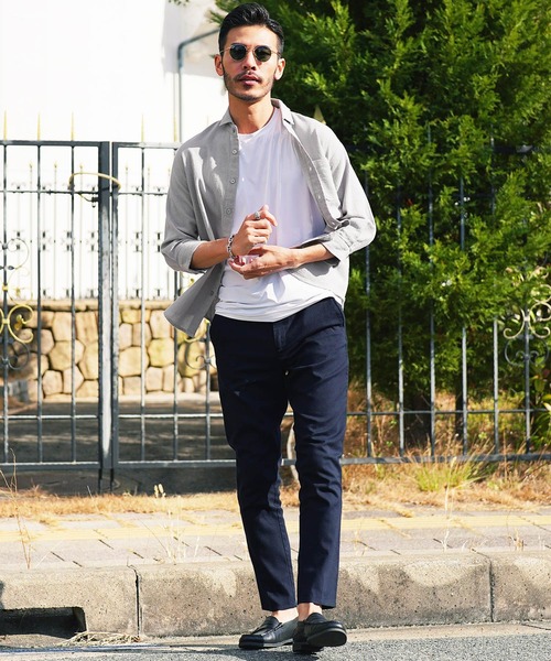 jiggys shop（ジギーズショップ）の「ストレッチ綿麻 7分袖 パナマリネンシャツ（シャツ/ブラウス・メンズ・ベージュ系その他/ブルー系その他/ホワイト系その他/グレー系その他/グレー系その他3/グレー系その他4/ブルー系その他2/ホワイト系その他2/ブルー系その他3/グレー系その他2・SMALL/MEDIUM/LARGE/X-LARGE）」の16枚目の写真