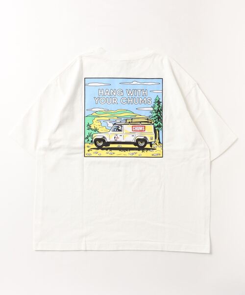 CHUMS(チャムス)の「【ムラサキスポーツ別注】CHUMS/チャムス ヘビーウエイト オーバーサイズ バックプリントTシャツ/クルーネック コットンTee CH01-2256(Tシャツ/カットソー・メンズ・ベージュ/ホワイト/ブラック・M/S/L/XL)」の19枚目の写真
