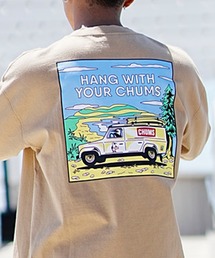 【ムラサキスポーツ別注】CHUMS/チャムス ヘビーウエイト オーバーサイズ バックプリントTシャツ/クルーネック コットンTee CH01-2256