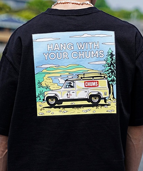 CHUMS(チャムス)の「【ムラサキスポーツ別注】CHUMS/チャムス ヘビーウエイト オーバーサイズ バックプリントTシャツ/クルーネック コットンTee CH01-2256(Tシャツ/カットソー・メンズ・ベージュ/ホワイト/ブラック・M/S/L/XL)」の3枚目の写真