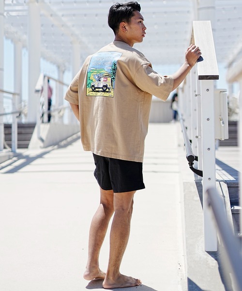 CHUMS(チャムス)の「【ムラサキスポーツ別注】CHUMS/チャムス ヘビーウエイト オーバーサイズ バックプリントTシャツ/クルーネック コットンTee CH01-2256(Tシャツ/カットソー・メンズ・ベージュ/ホワイト/ブラック・M/S/L/XL)」の6枚目の写真