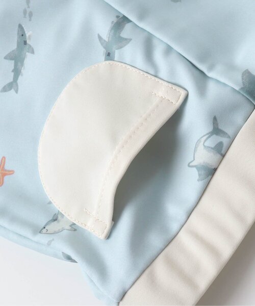 apres les cours（アプレレクール）の「きょうりゅう・サメ柄ボクサー水着＿UVカット（水着・キッズ・アイボリー/サックスブルー・80/90/100/110/120）」の13枚目の写真