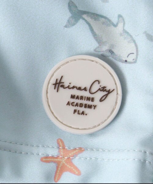 apres les cours（アプレレクール）の「きょうりゅう・サメ柄ボクサー水着＿UVカット（水着・キッズ・アイボリー/サックスブルー・80/90/100/110/120）」の14枚目の写真